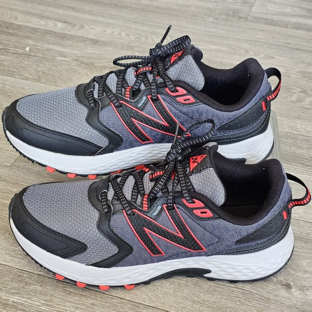 B10 New Balance 410v7 Trail Running Men Shoes Size 9D Black Red